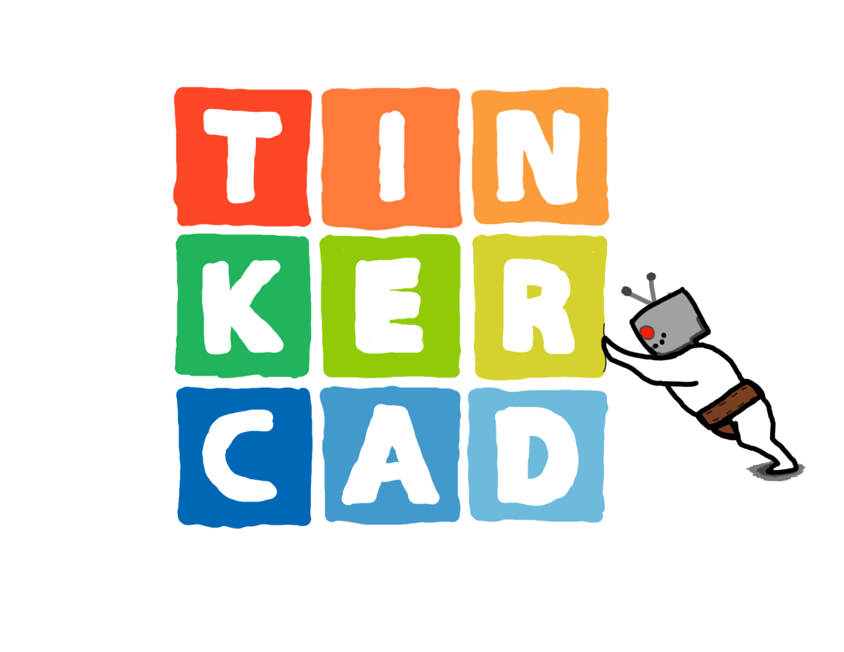 A drawing of Tinkercad, the platform used for 3D printing.