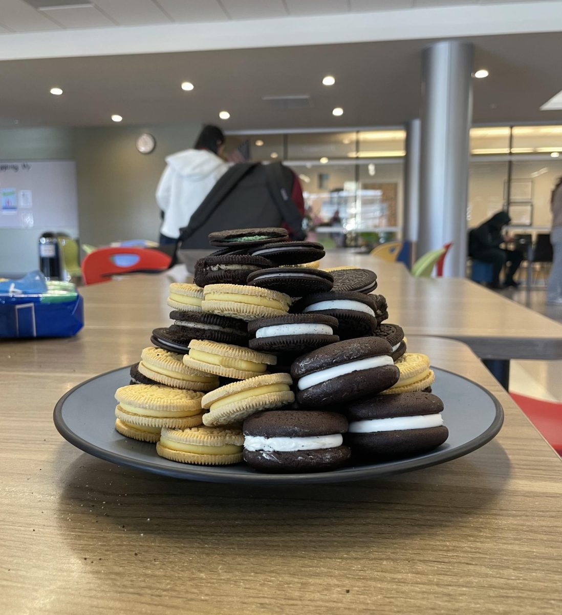 A pyramid of uniquely flavored Oreos. 