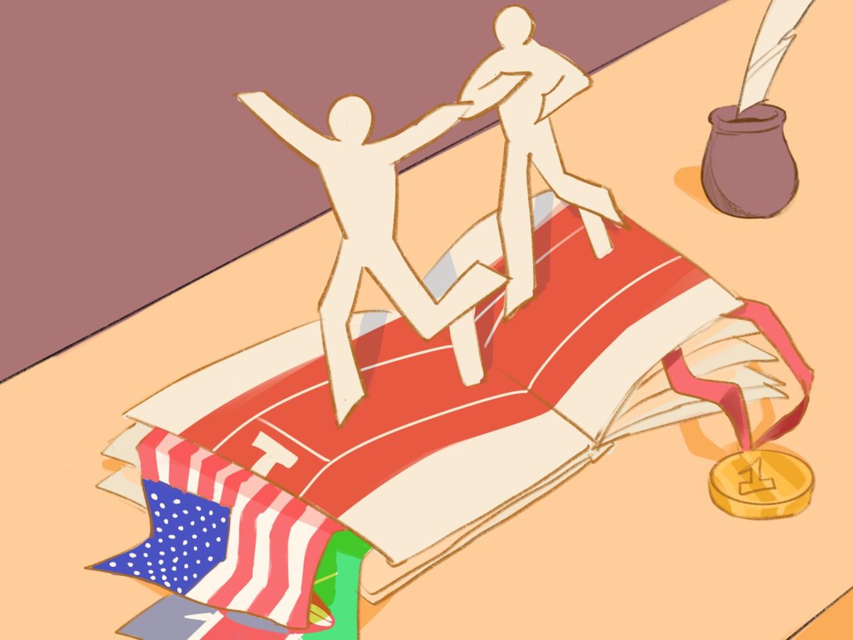 Pop-up book of stories from the Track and Field World Championships.