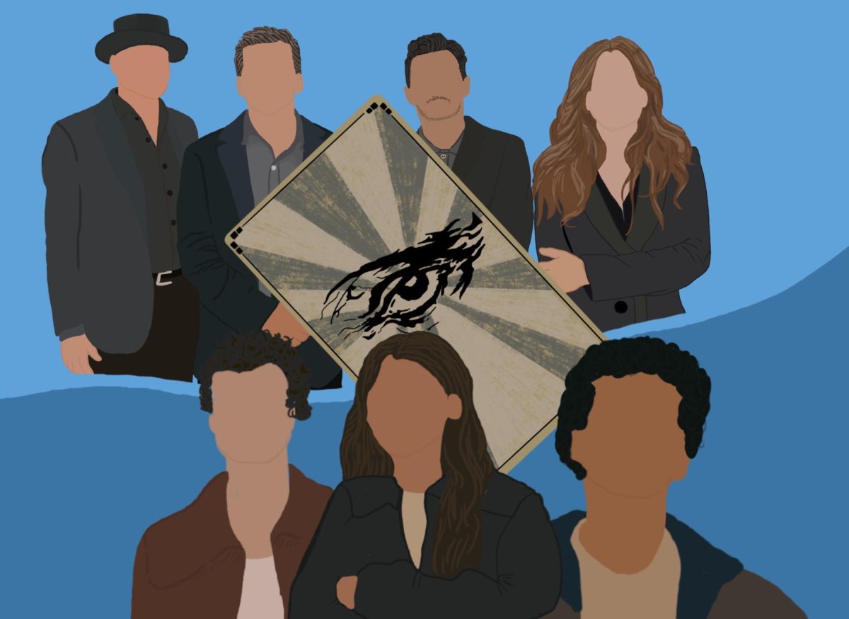 The original Horsemen along with the new trio of magicians.