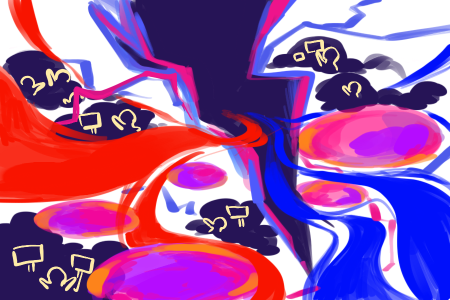 The political spectrum fractures.