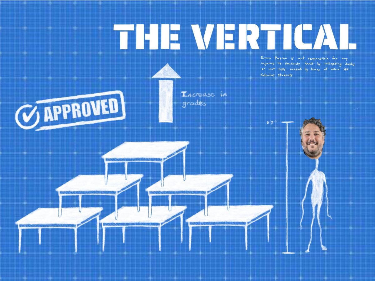 New plans for verticality in math class will help Mr. Pasion's neck.