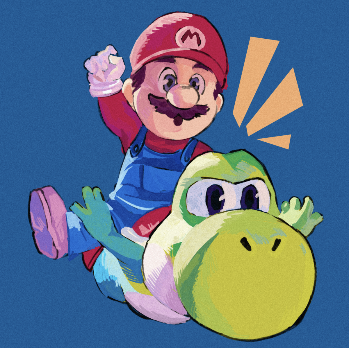 Mario and Yoshi.