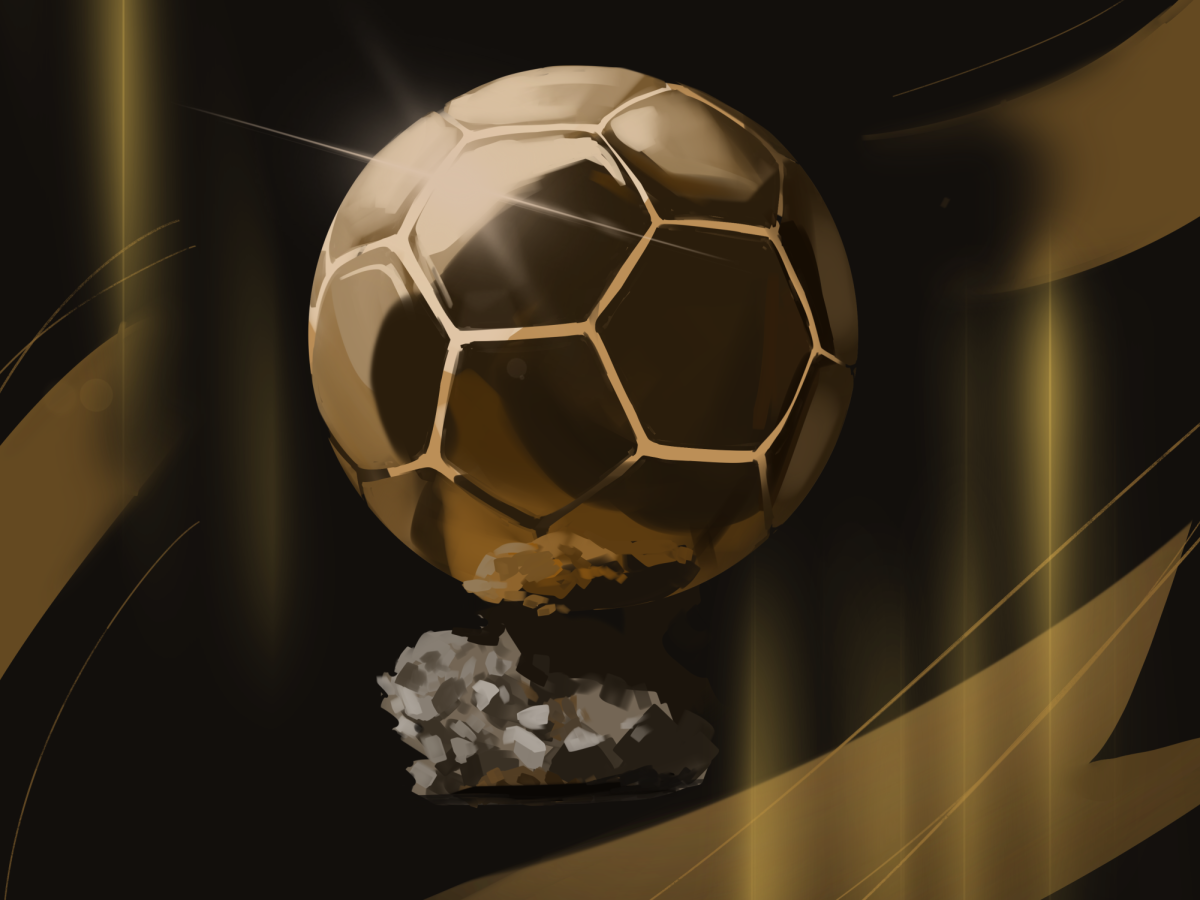 The Ballon d’Or trophy.